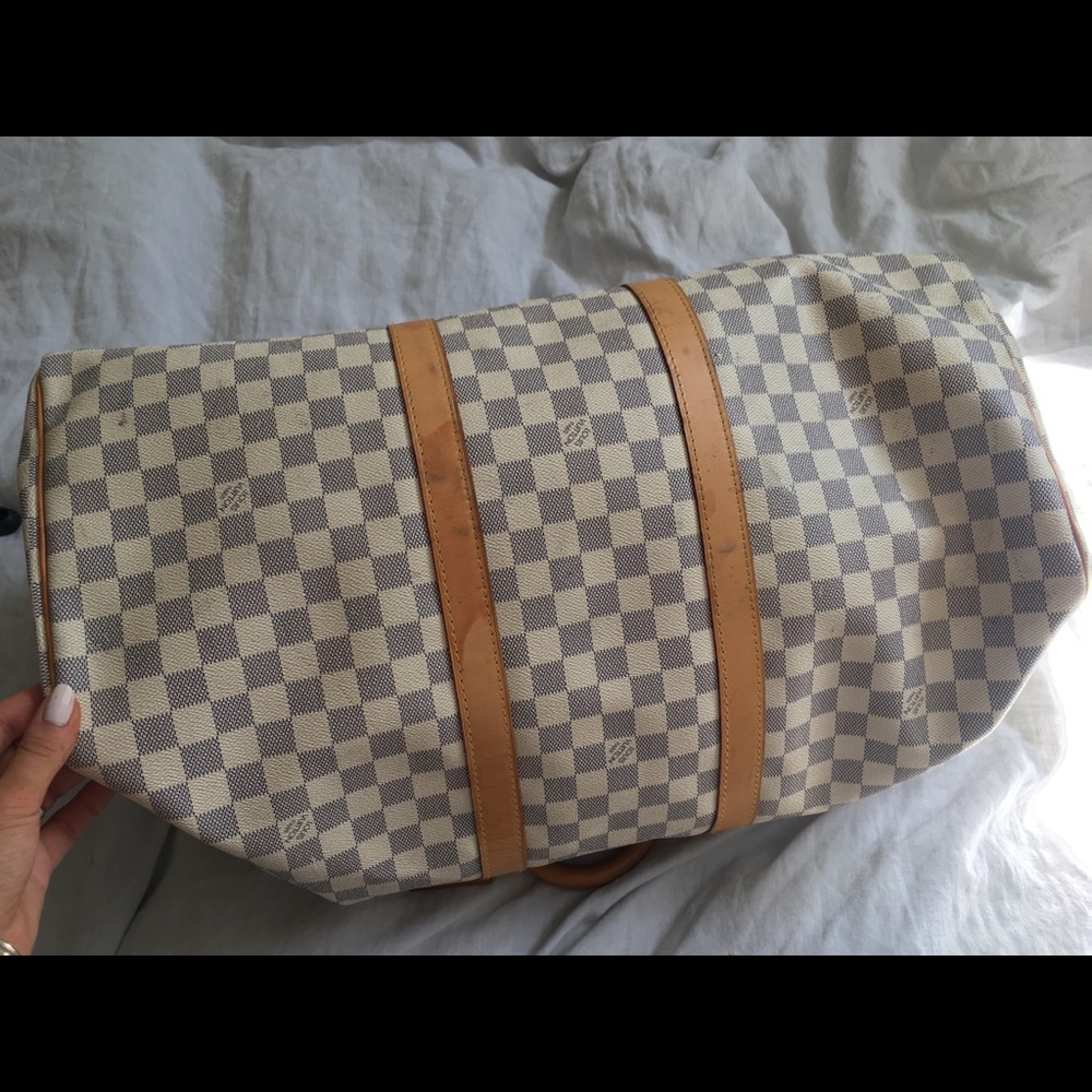 !!! SOLD !!! Louis Vuitton Keepall 55 Damier Azur - Picture 4 of 8